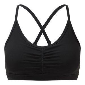 Black DDA Ruched Sports Bra